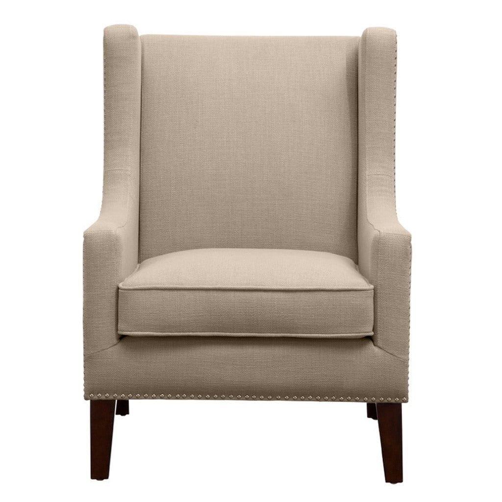 Gracie Mills Arabelle Classic Wing Chair with Nailhead Accents - GRACE-4023 Image 1