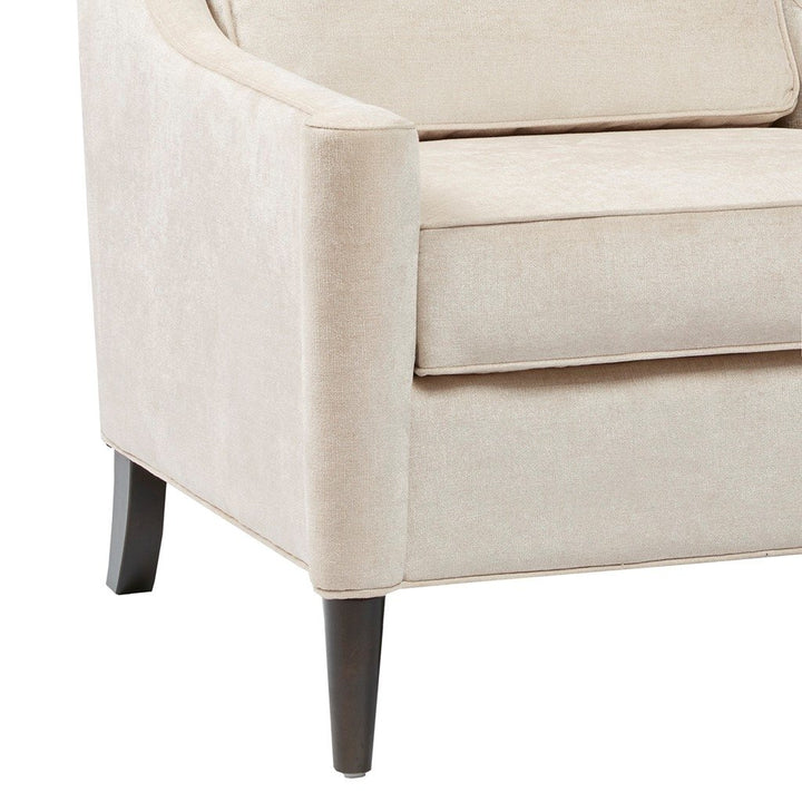 Gracie Mills Coleen Natural Hued Upholstery Comfort Lounge Chair with Wooden Legs - GRACE-9230 Image 3