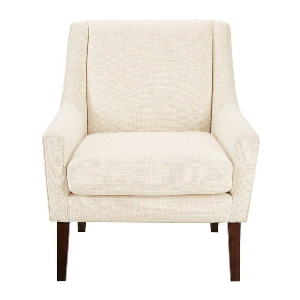 Gracie Mills Barker Morocco Wood Finish Accent Chair with Cream Fabric - GRACE-9680 Image 2