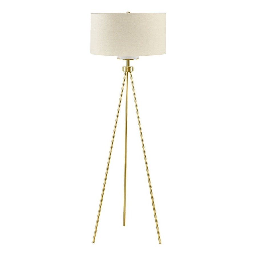 Gracie Mills Cohen Metal Tripod Floor Lamp with Glass Shade - GRACE-5497 Image 1