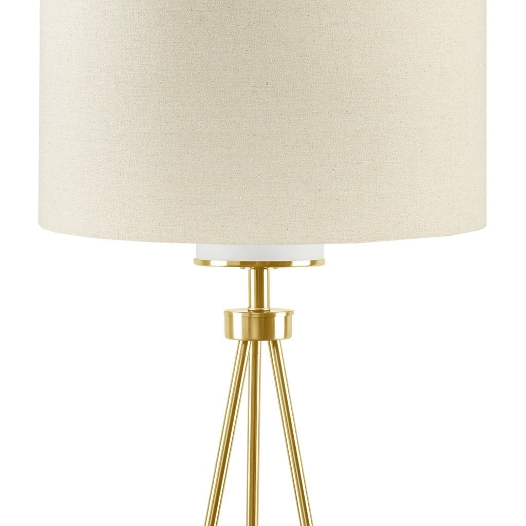 Gracie Mills Cohen Metal Tripod Floor Lamp with Glass Shade - GRACE-5497 Image 3