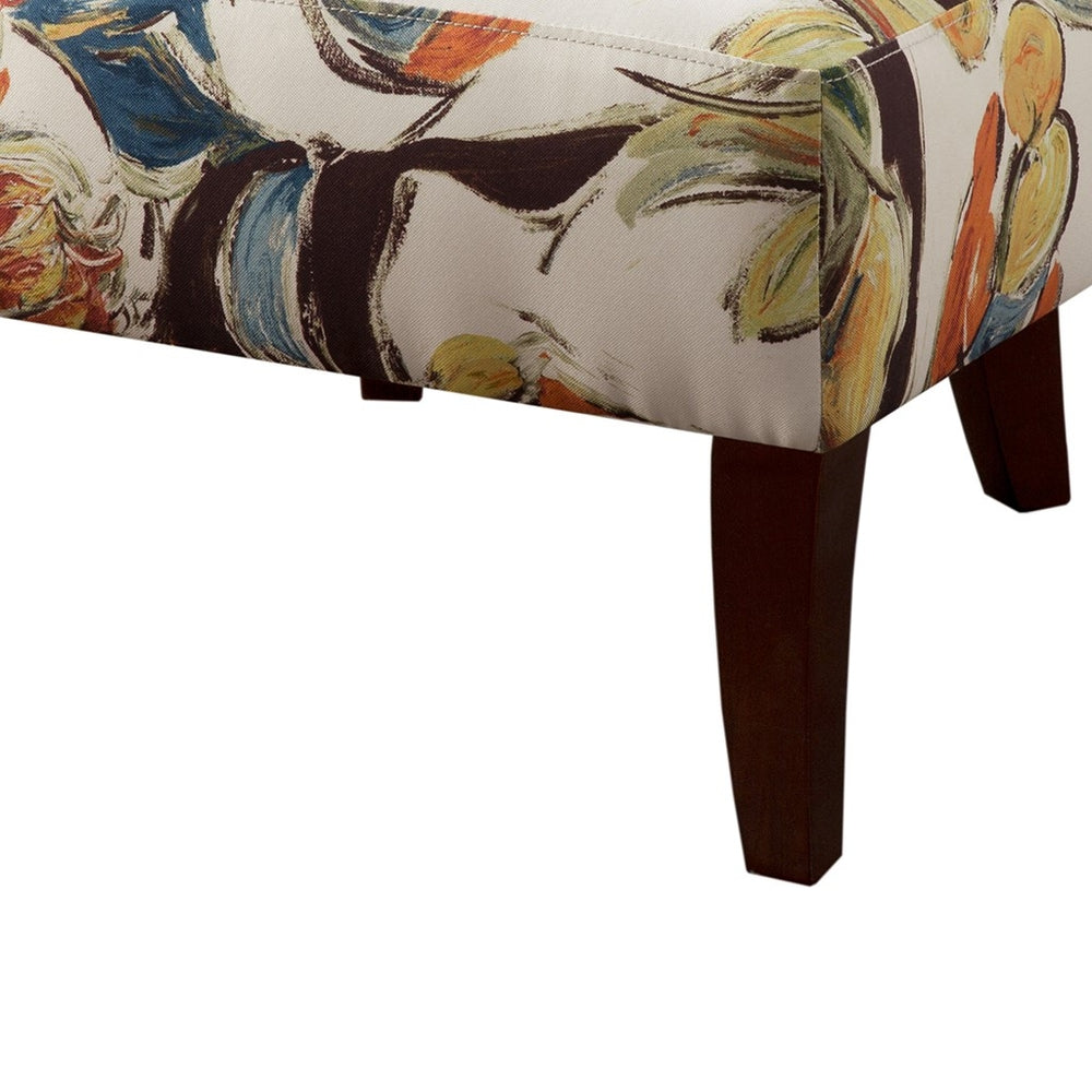 Gracie Mills Kathrine Modern Armless Printed Fabric Accent Chair - GRACE-6378 Image 2