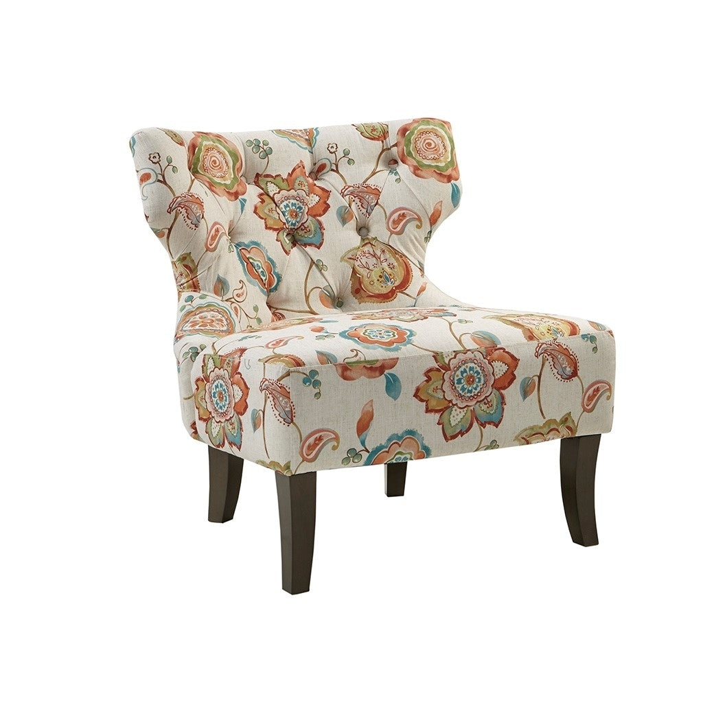 Gracie Mills Kathrine Modern Armless Printed Fabric Accent Chair - GRACE-6378 Image 4