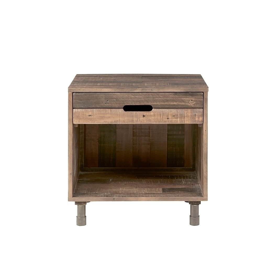 Gracie Mills Lowell Natural Harmony Solid Wood Nightstand for Timeless Bedroom Elegance - GRACE-7615 Image 1