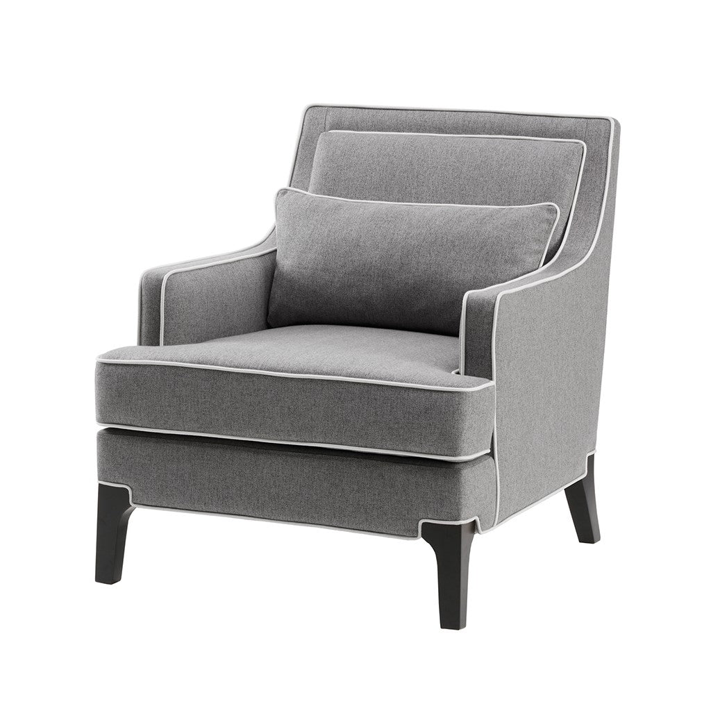Gracie Mills Herrera Modern Arm Chair with Upholstery and Welting - GRACE-7631 Image 4