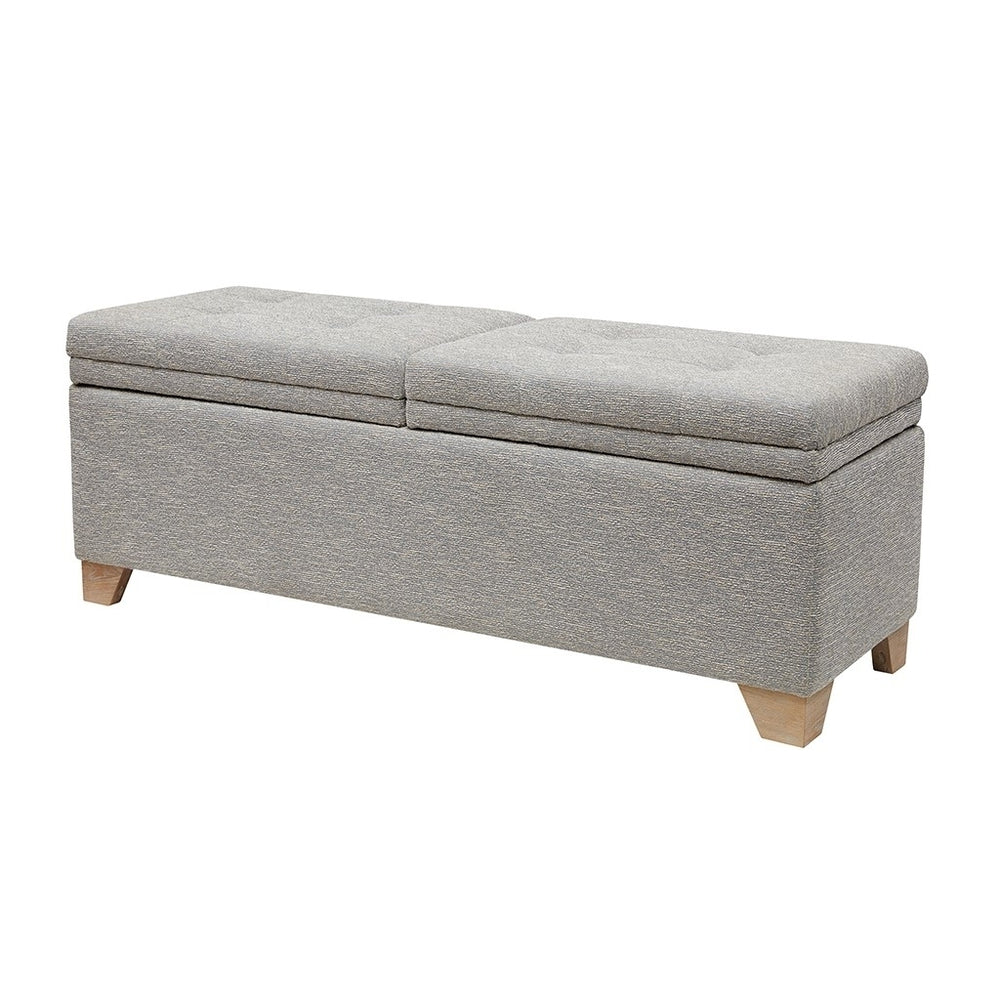 Gracie Mills Gil Soft Close Storage Bench with Solid Wood Legs - GRACE-7849 Image 2