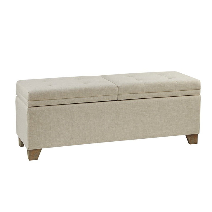 Gracie Mills Gil Soft Close Storage Bench with Solid Wood Legs - GRACE-7849 Image 1
