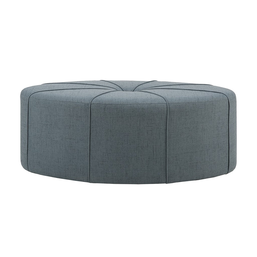Gracie Mills Karley Thick Welted Oval Ottoman - GRACE-7895 Image 1