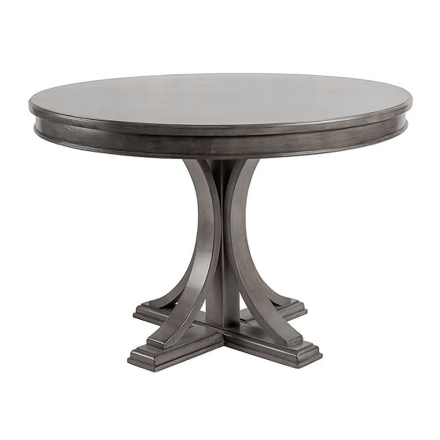 Gracie Mills Anastasia Distressed Solid Round Dining Table - GRACE-8003 Image 1