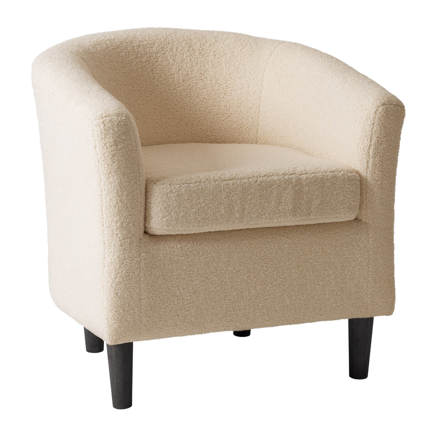 CorLiving Boucle Barrel Chair Image 1