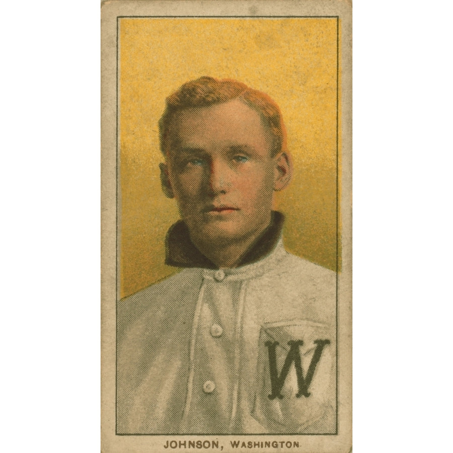 Baseball Card Of Walter Johnson History Image 1