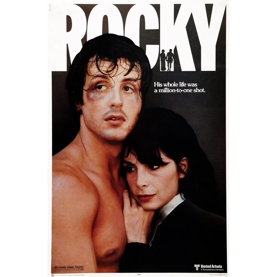 Rocky Us Poster Art From Left: Sylvester Stallone Talia Shire 1976 Movie Poster Masterprint Image 1