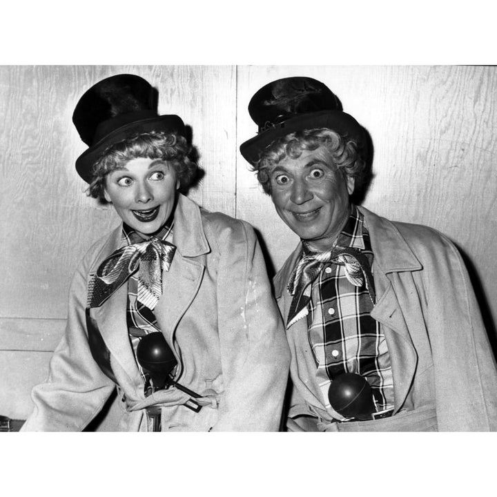 Lucille Ball and Harpo Marx on I Love Lucy Photo Print Image 1