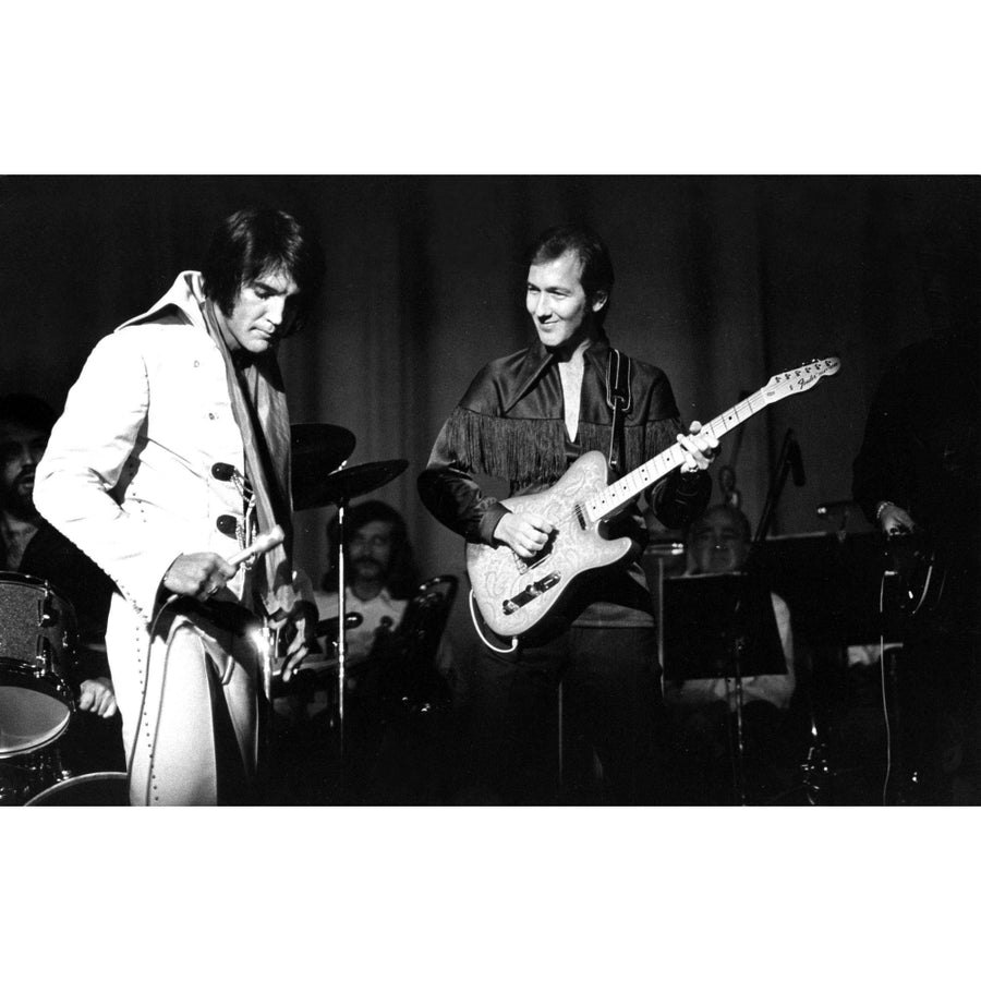 Elvis Presley performing with James Burton Photo Print Image 1
