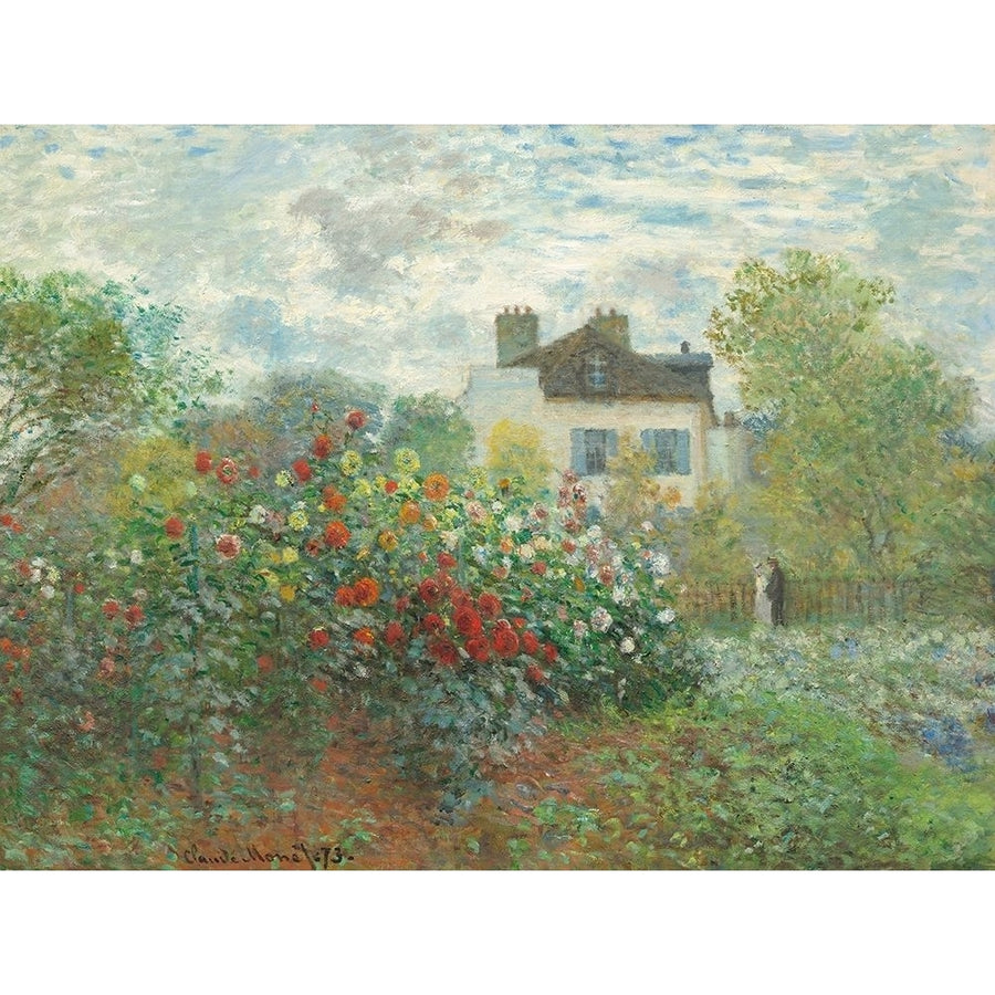 The Artists Garden in Argenteuil Poster Print by Monet Claude Image 1