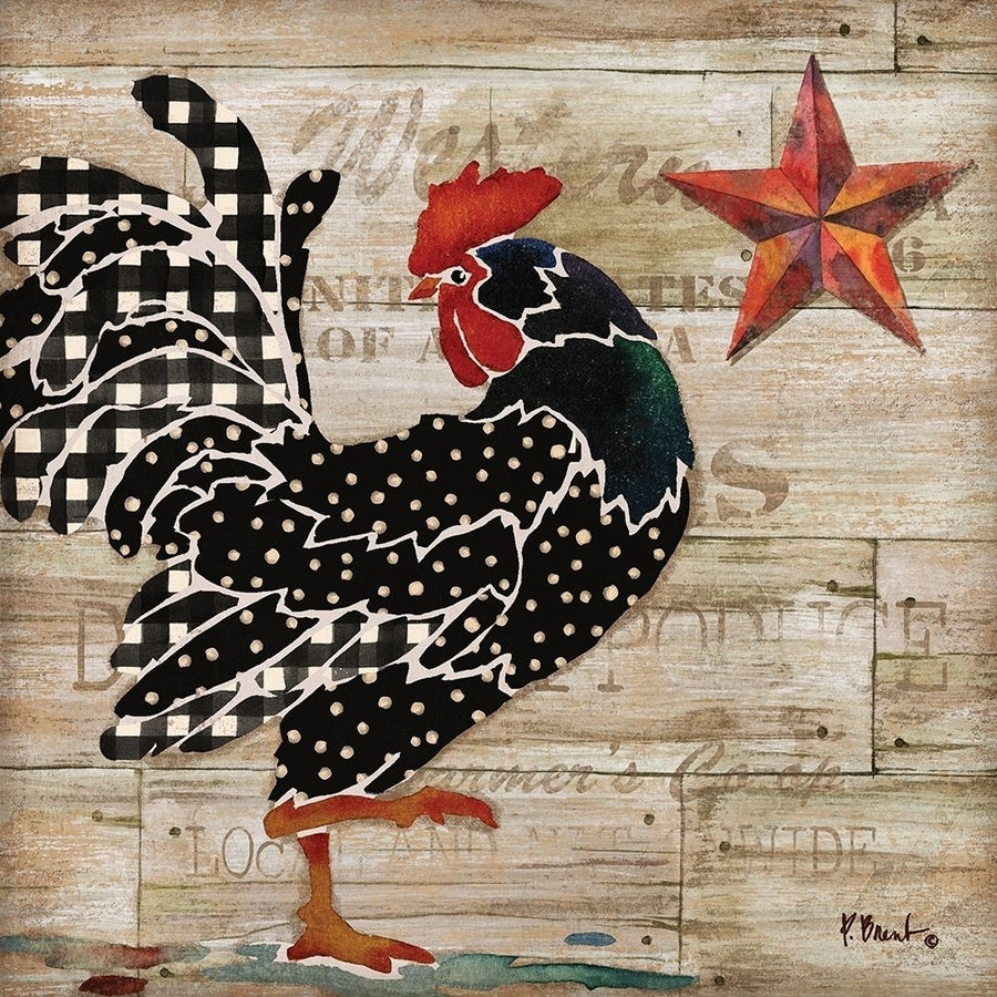 Farmhouse Rooster I Poster Print by Paul Brent Image 1