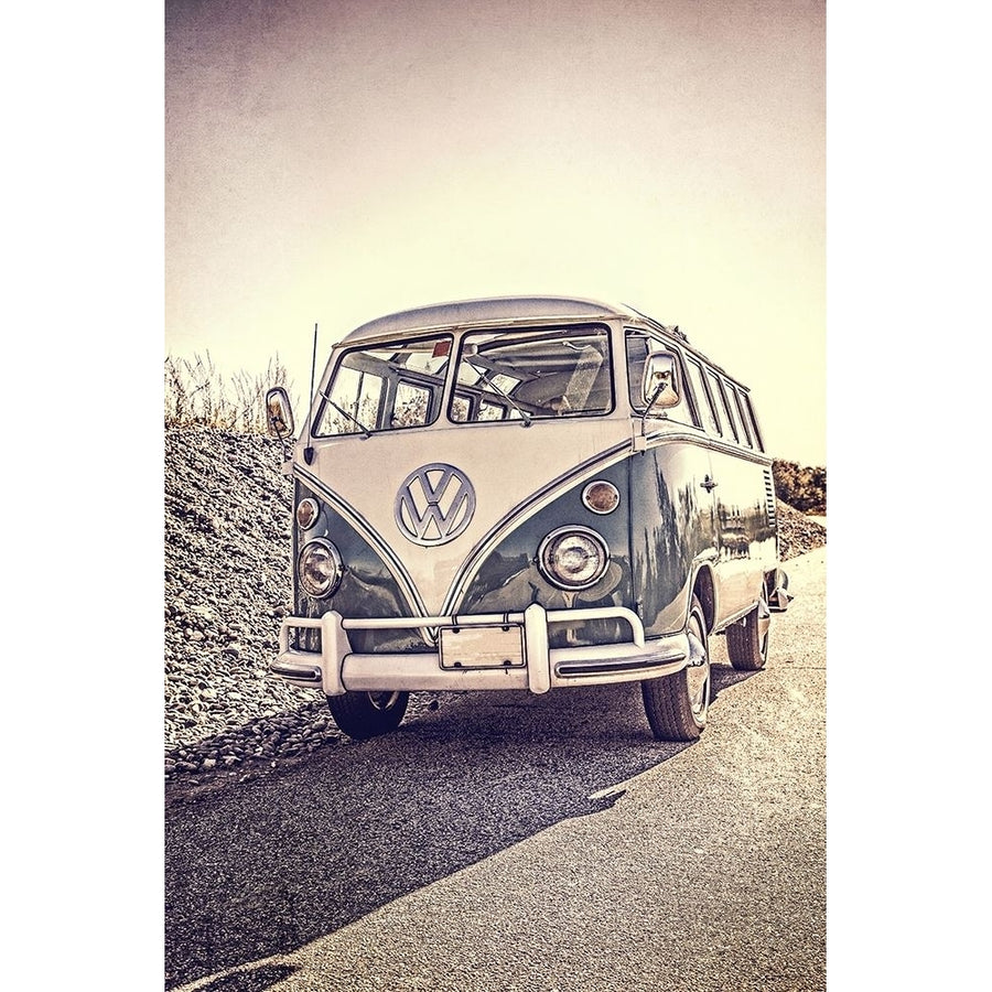 Surfersa Vintage VW Bus Poster Print by Edward M. Fielding Image 1