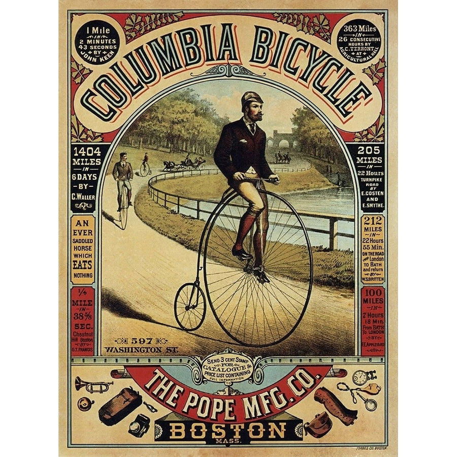 Columbia Bicycle Poster Print by Anon Anon Image 1