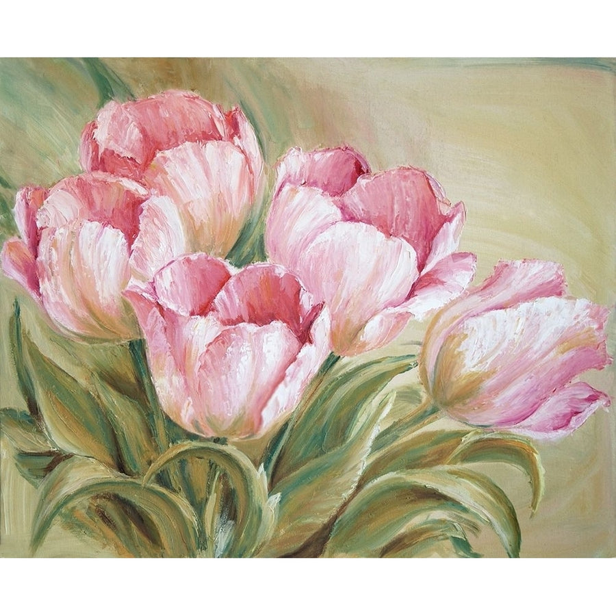 Tulips Painting Pink Poster Print by Anker Anker Image 1