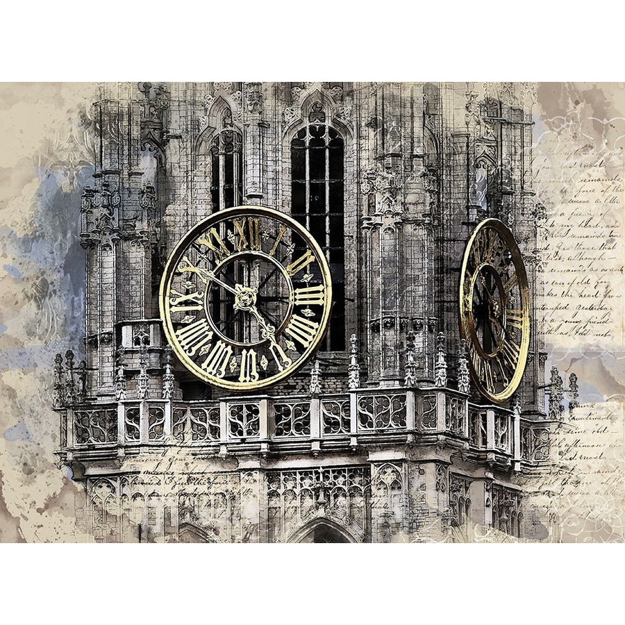Clock Tower Poster Print by Ronald Bolokofsky   FAS1386 Image 1