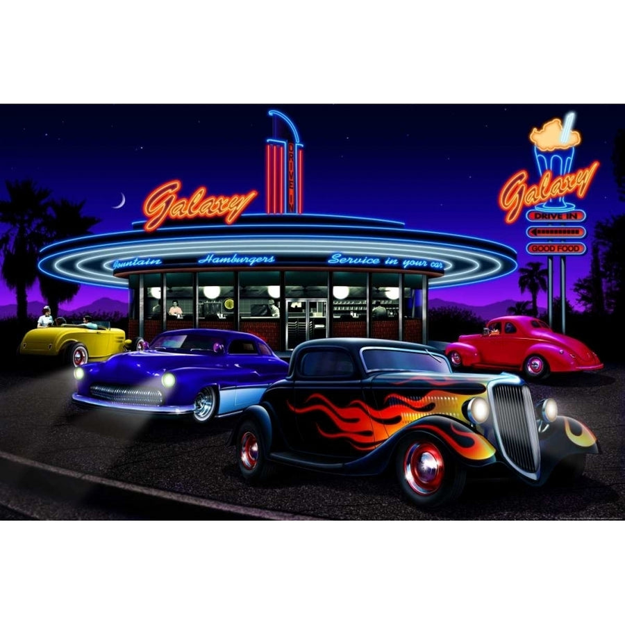 Galaxy Diner Poster Print by Helen Flint Image 1