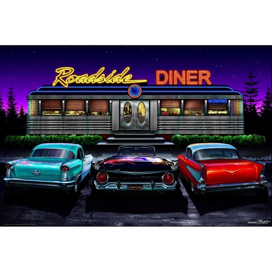Roadside Diner Poster Print by Helen Flint Image 1
