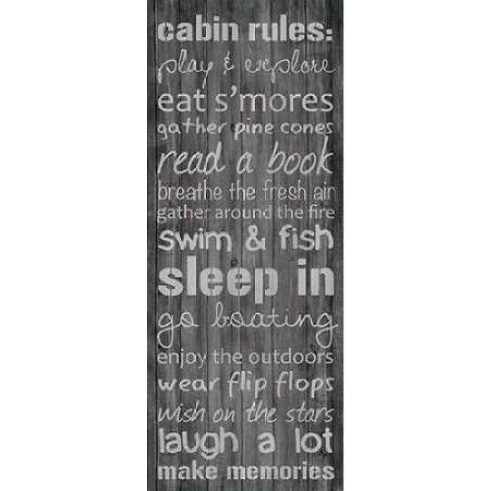 Cabin Rules Poster Print by Lauren Gibbons Image 2