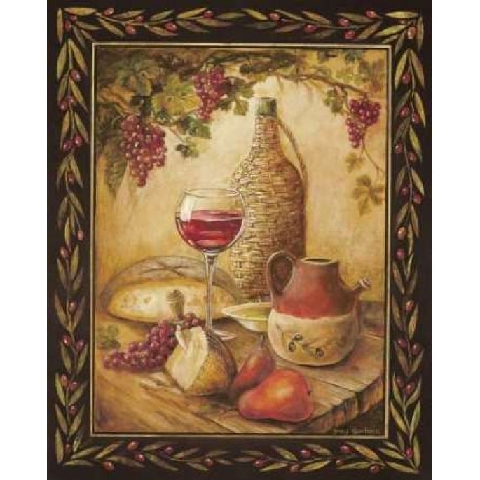 Tuscan Table - Chianti Poster Print by Gregory Gorham Image 1