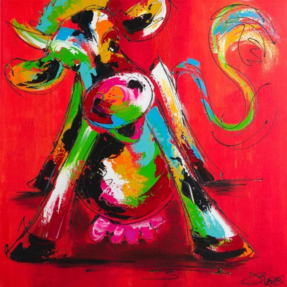 Disco cow I Poster Print by Art Fiore Image 2