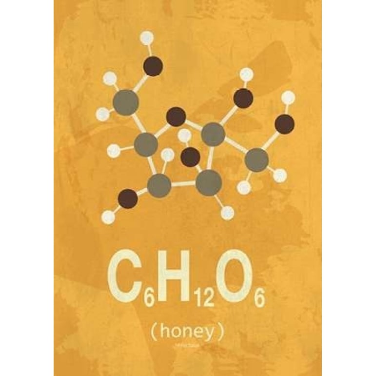 Molecule Honey Poster Print by TypeLike Image 1