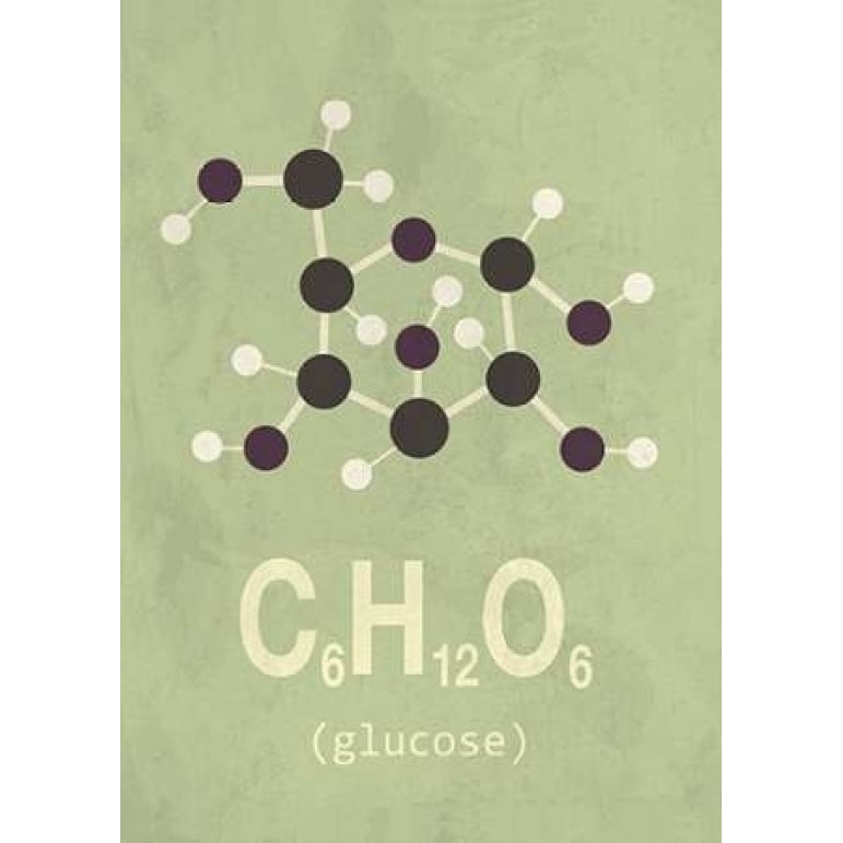 Molecule Glucose Poster Print by TypeLike Image 1