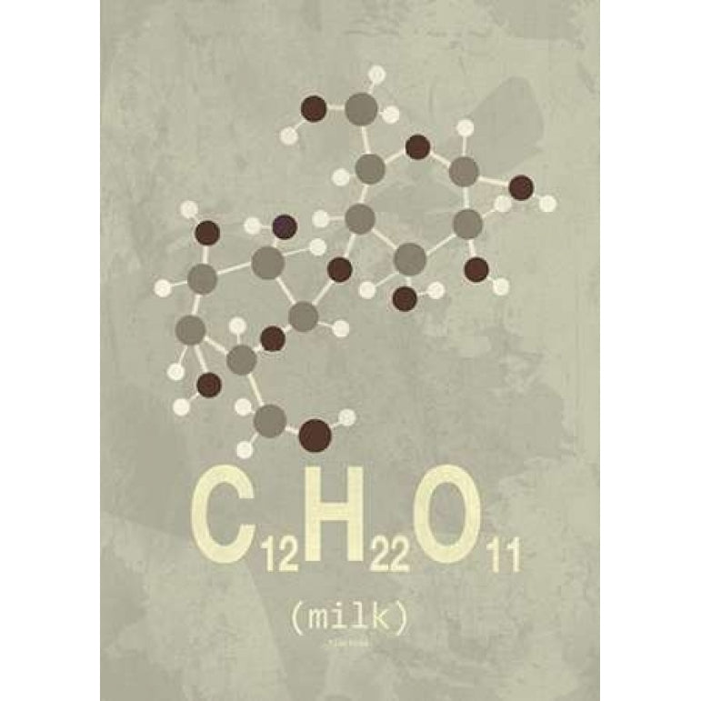 Molecule Milk Poster Print by TypeLike Image 1