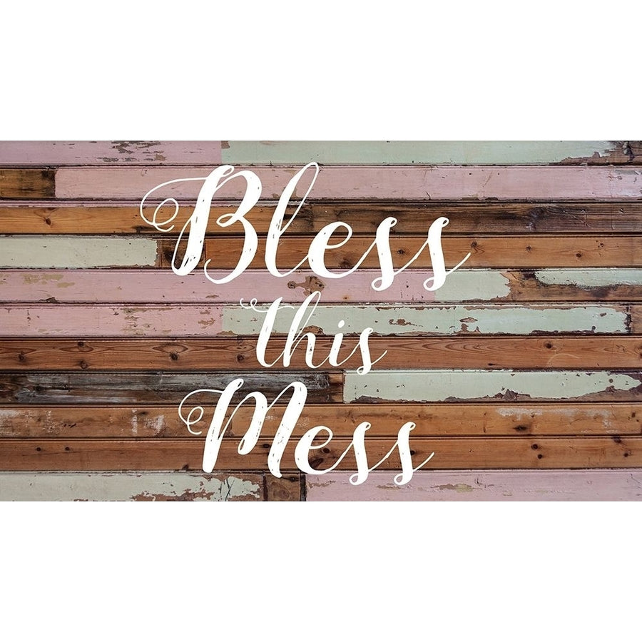 Bless This Mess Barnwood Poster Print by Jelena Matic Image 1