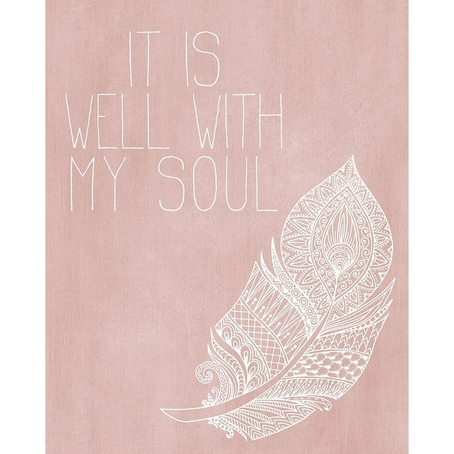 It is Well with my Soul Pink Poster Print by Allen Kimberly Image 1