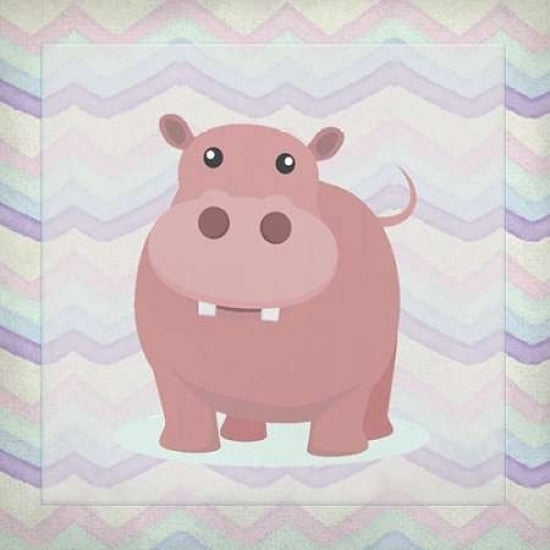 Pink Hippo Time Poster Print by Kimberly Allen Image 1