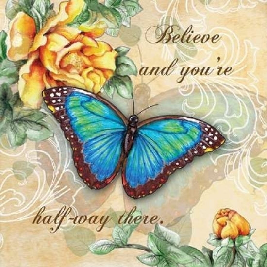 Inspire Butterfly II Poster Print by Donna Knold Image 1
