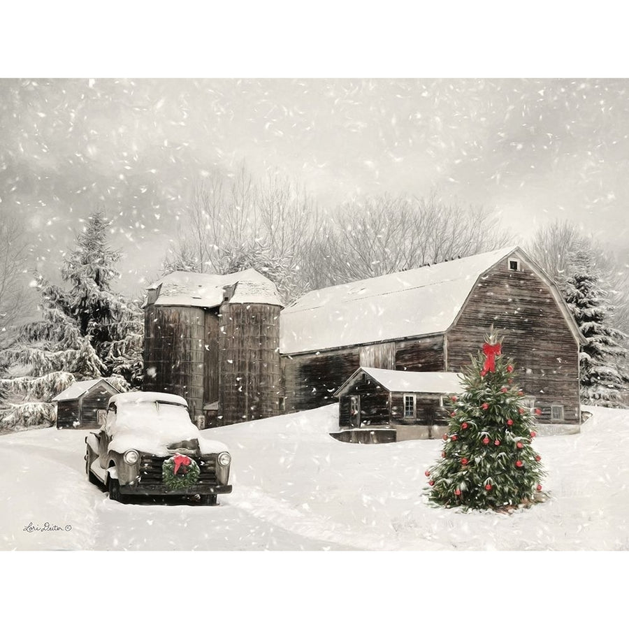 Farmhouse Christmas Poster Print by Lori Deiter Image 1