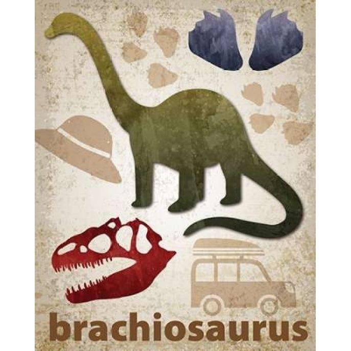 Brachiosaurus Dinosaur Poster Print by Melody Hogan Image 1