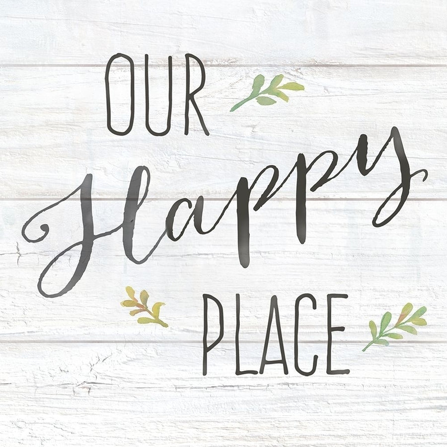 Farmhouse Sign II-Our Happy Place Poster Print by Cynthia Coulter   RB14176CC Image 1