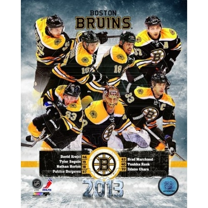 Boston Bruins 2012-13 Team Composite Sports Photo Image 1