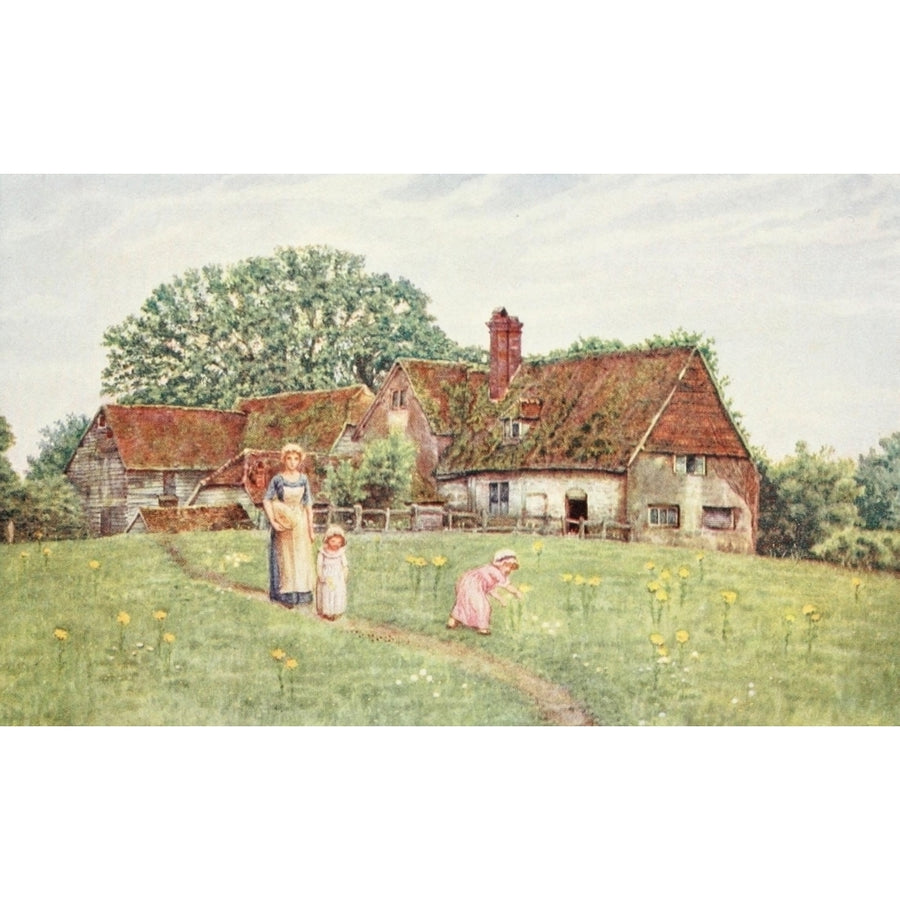 Kate Greenaway 1905 The old farmhouse Poster Print by  Kate Greenaway Image 1