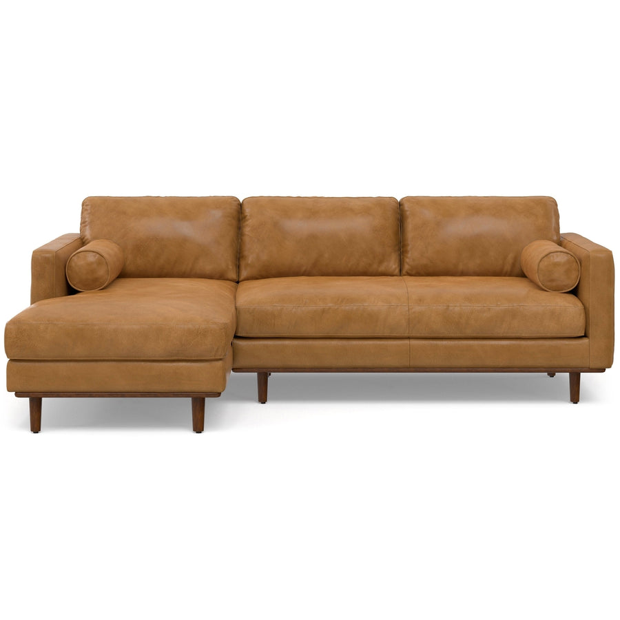 Morrison Left Sectional in Genuine Leather Image 1