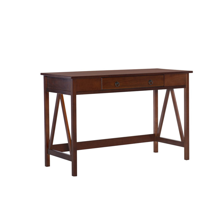 Titian Tobacco Brown Office Desk Image 1