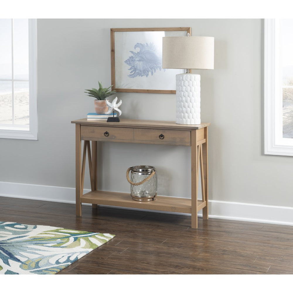 Titian Driftwood Console Table Image 2