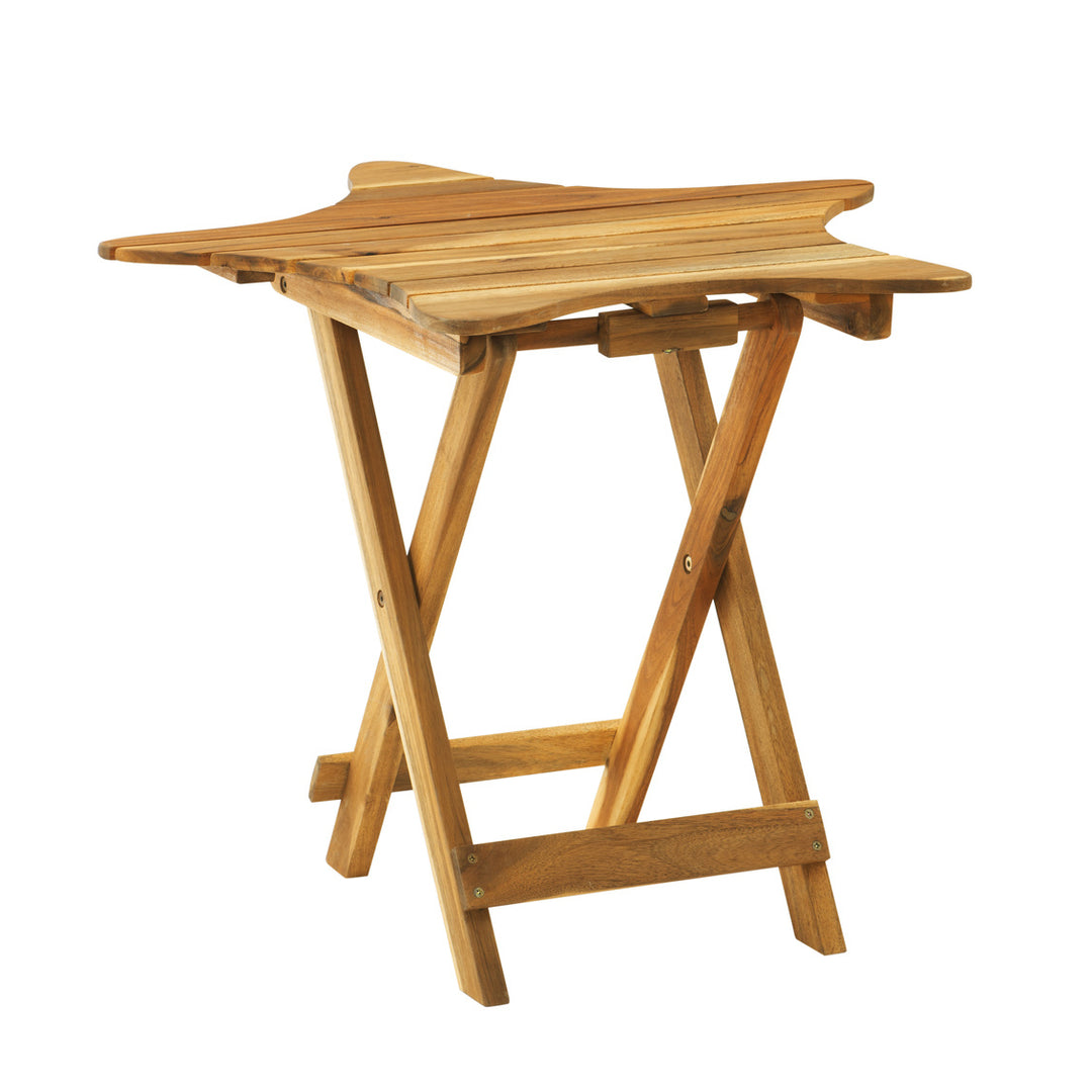 Standury Acacia Outdoor Folding Table Image 1