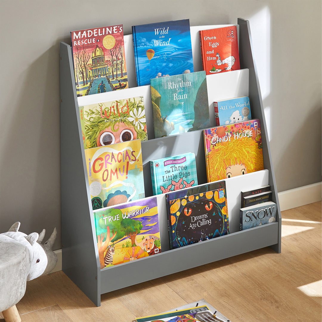 Haotian KMB32-HG, Bookcase for children Storage shelf with 4 tiered shelf Image 7