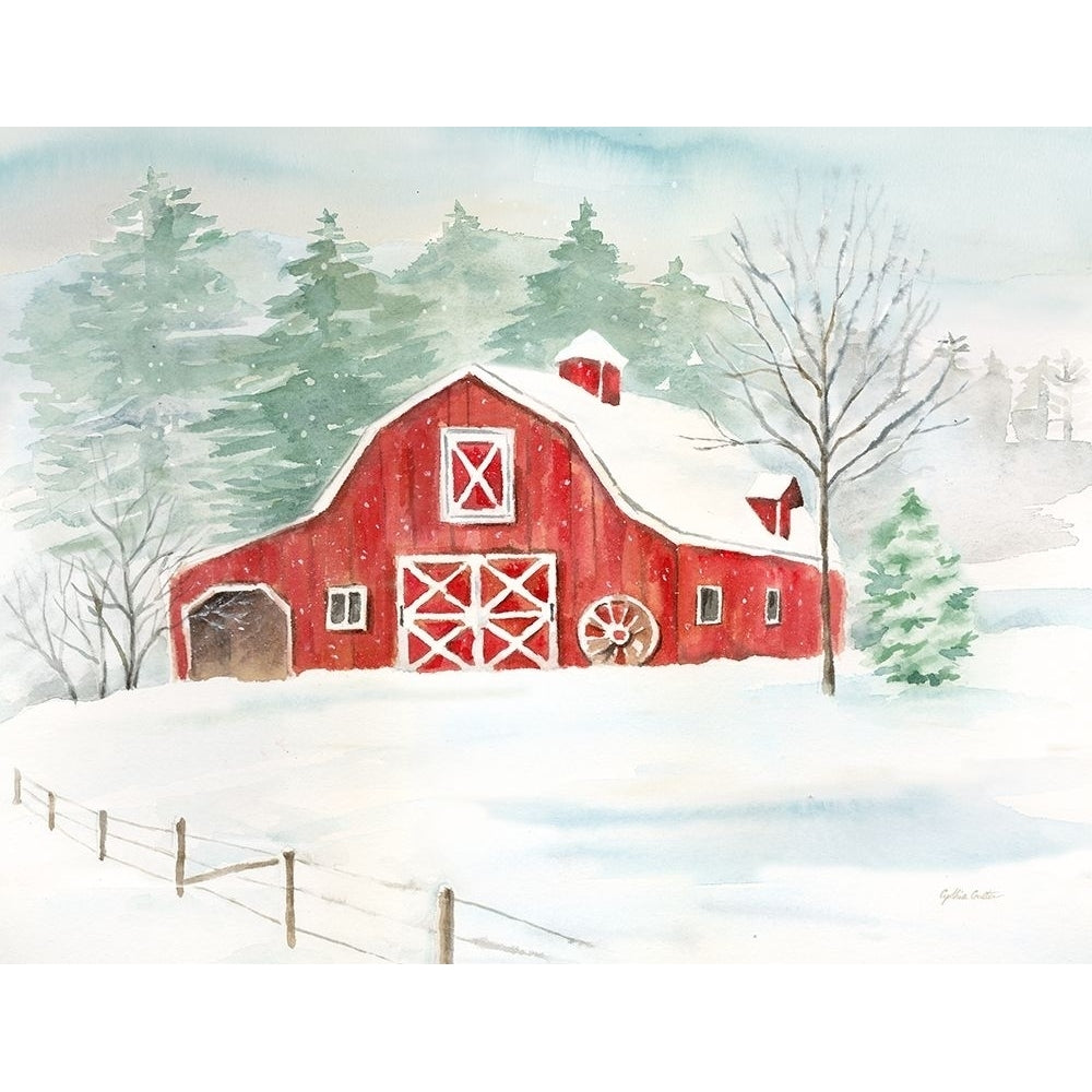 Winter Farmhouse Poster Print by Cynthia Coulter-VARPDXRB12398CC Image 2