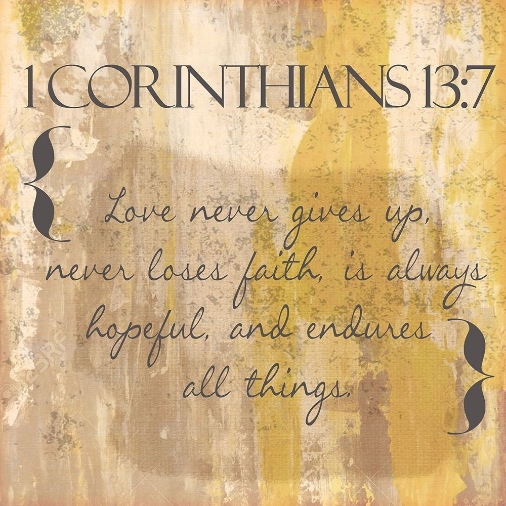 1 Corinthians 13-7 Poster Print by Taylor Greene-VARPDXTGSQ387A Image 2