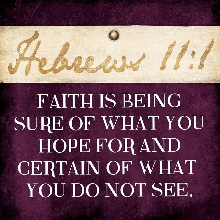 Faith Is Being Purple Poster Print by Jace Grey-VARPDXJGSQ957B Image 1
