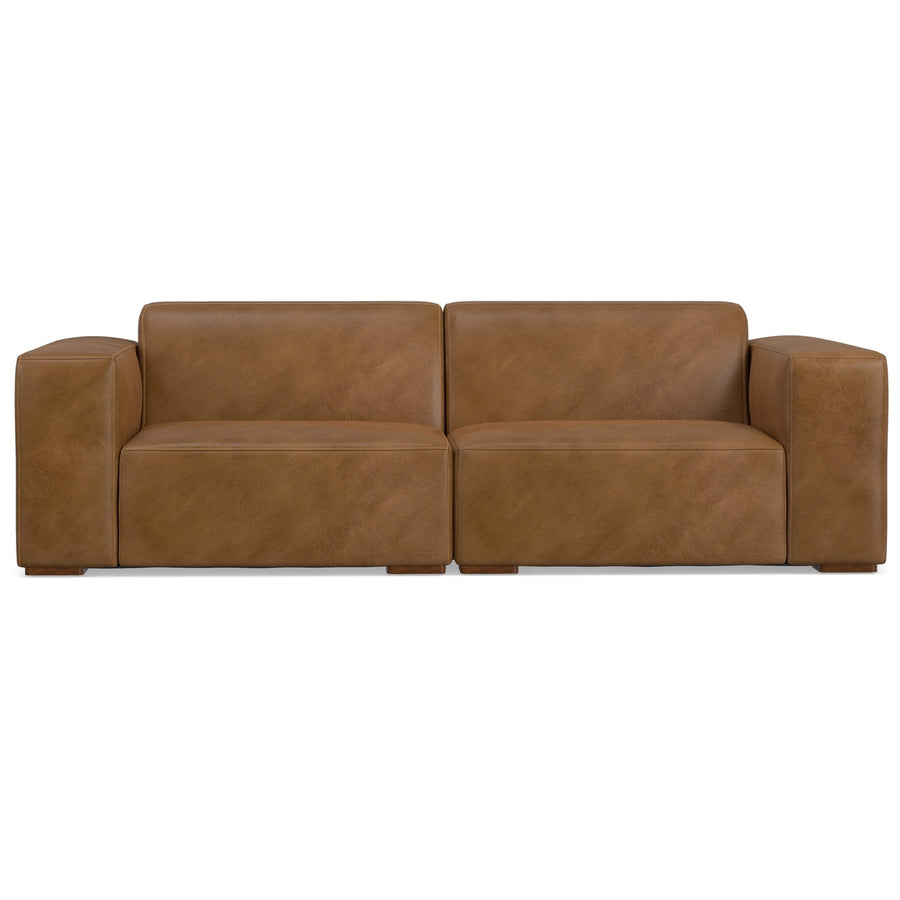 Rex 2 Seater Sofa in Genuine Leather Image 1